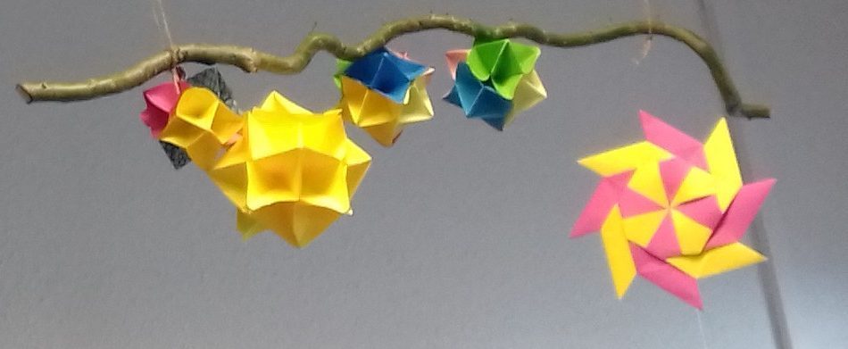 Décoration en origami