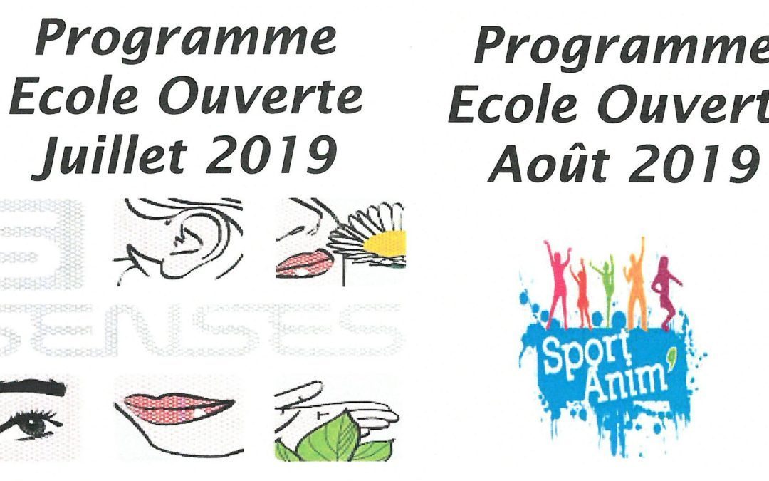 L’école ouverte cet été !